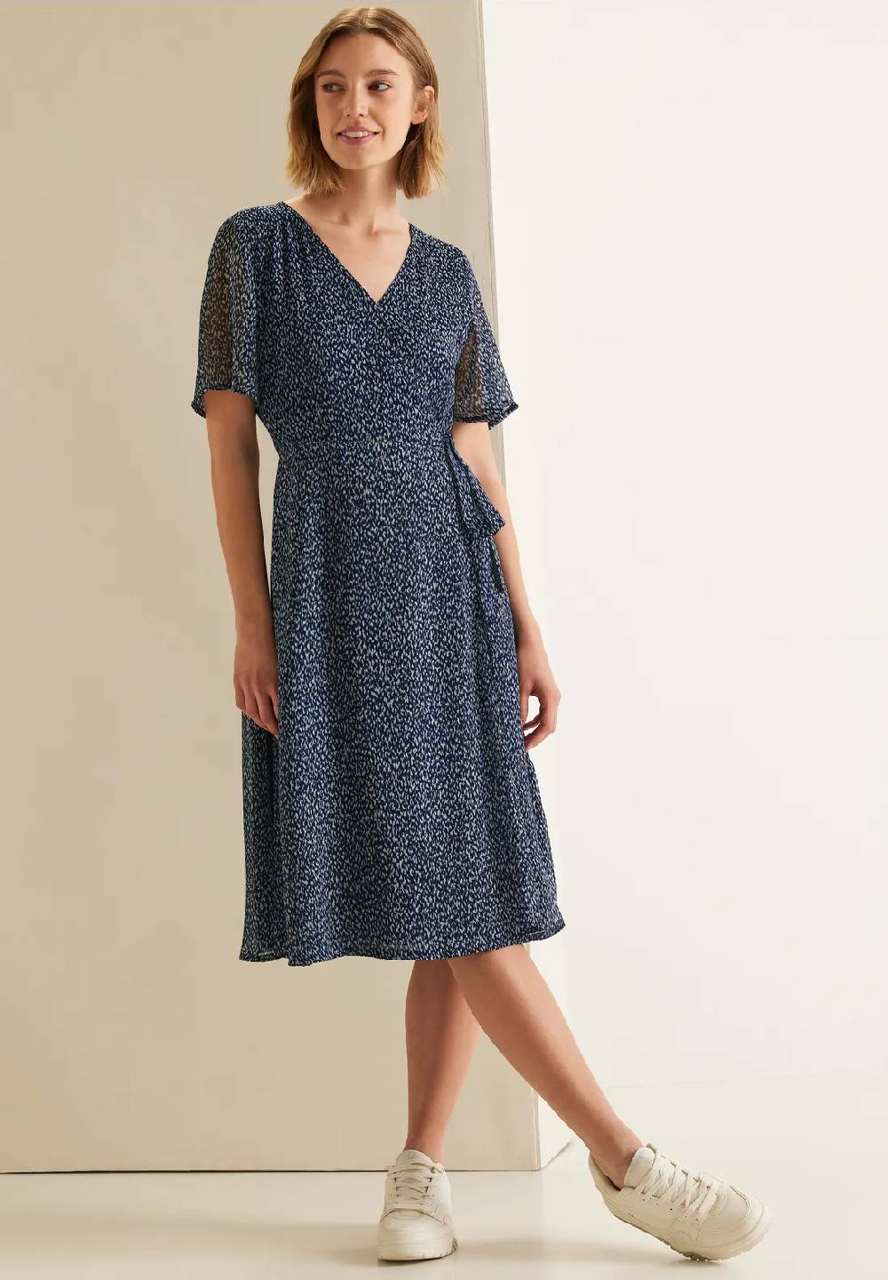 Street One Chiffonkleid in Wickeloptik