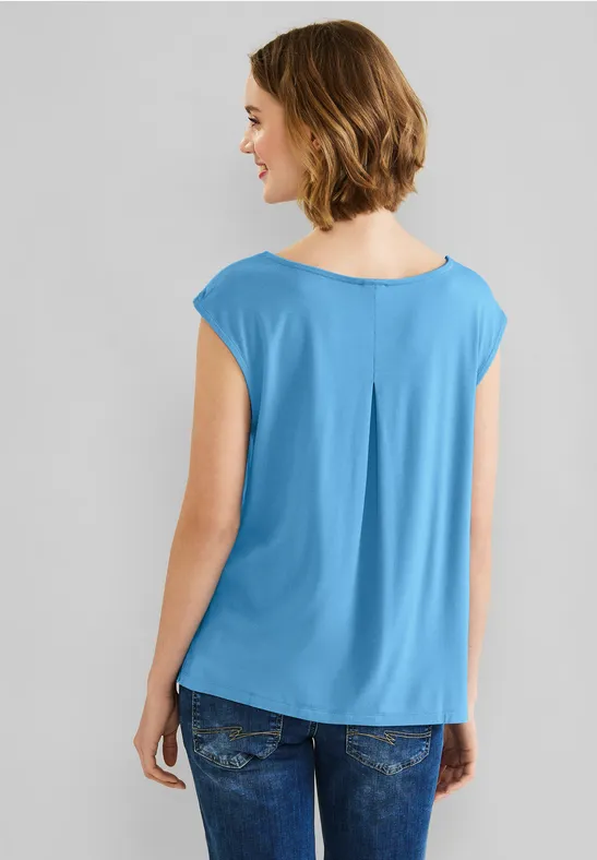 Street One Chiffonshirt Im Materialmix
