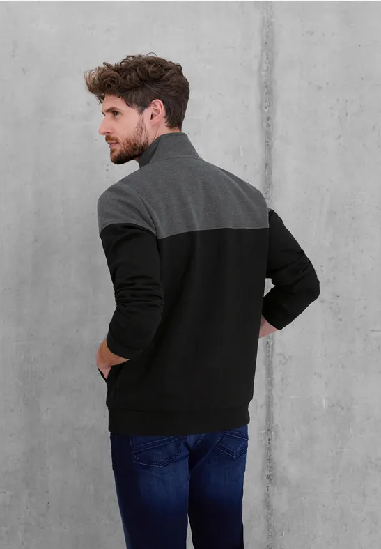 Street One Colourmix Troyer Sweatjacke