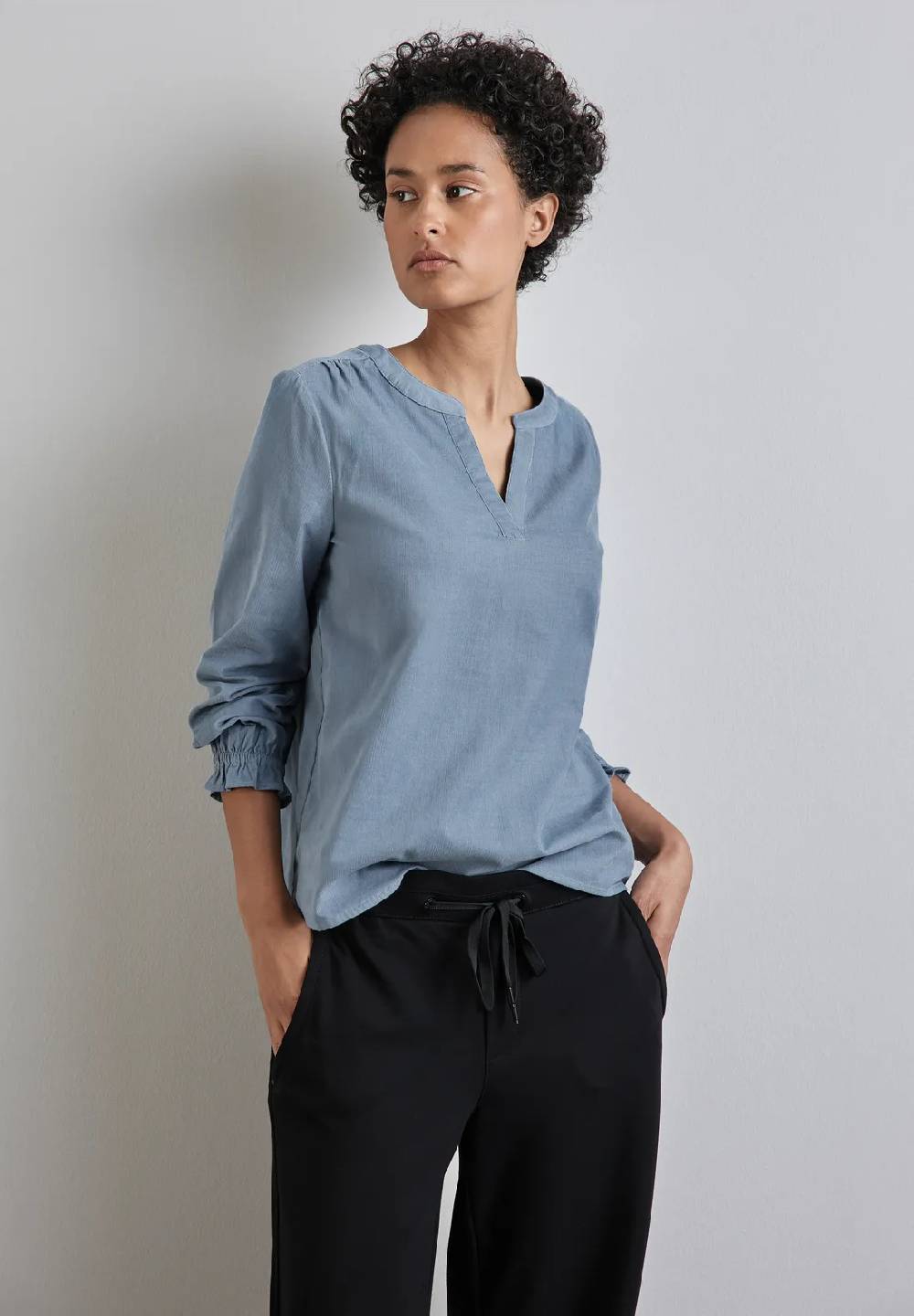 Street One Cord-Bluse