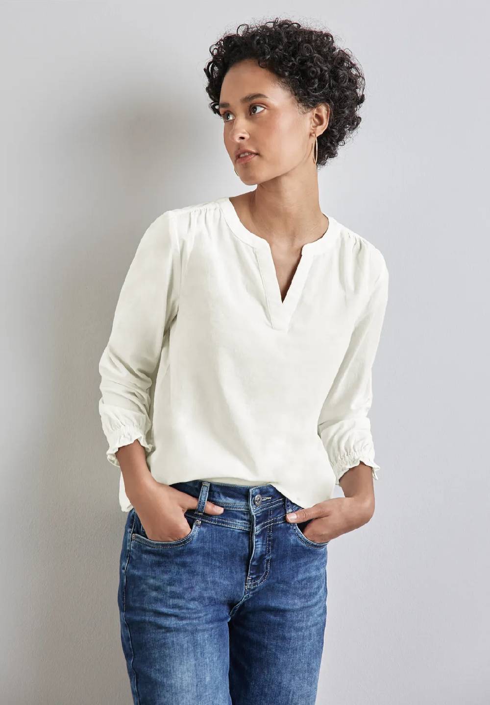 Street One Cord-Bluse