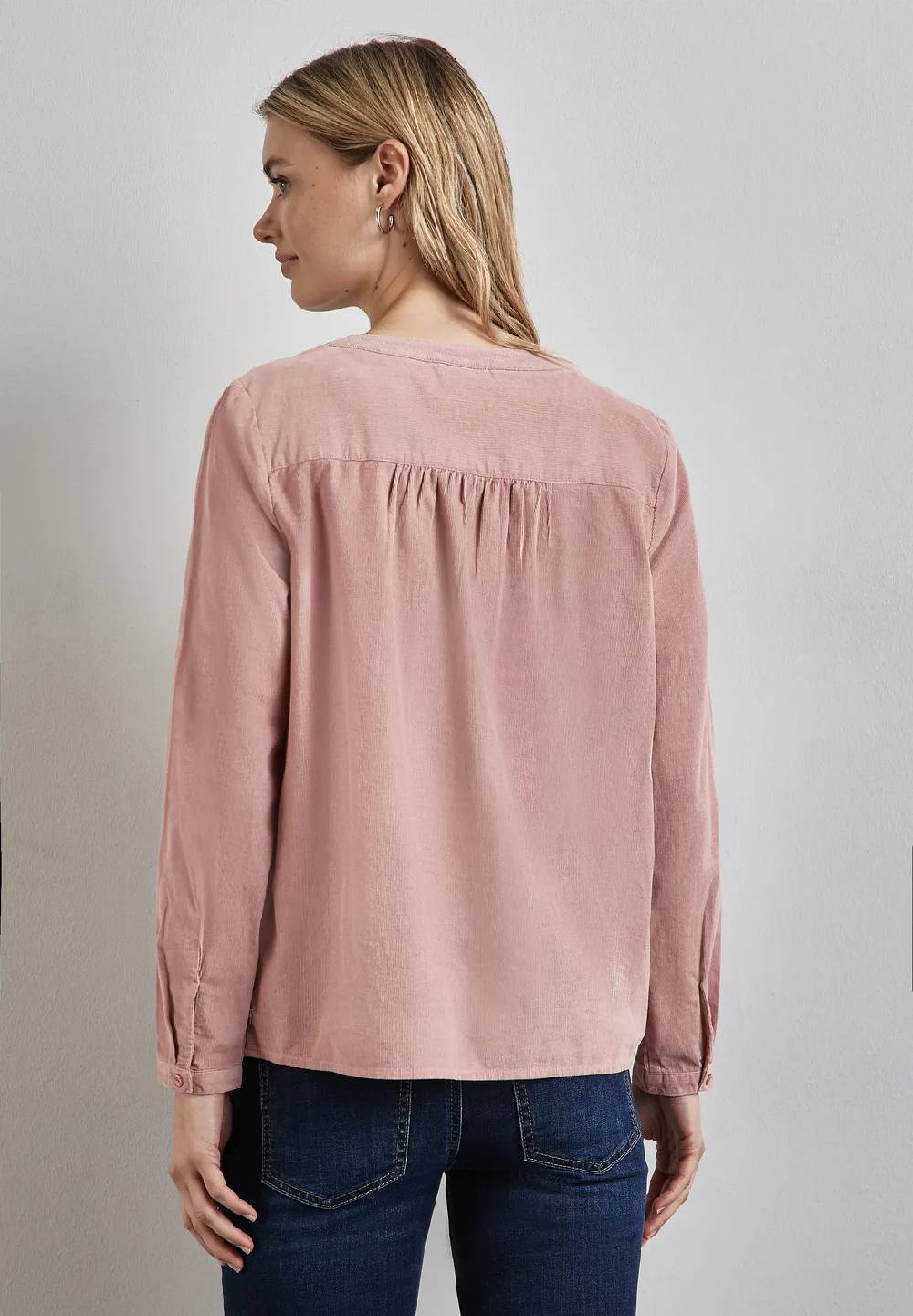 Street One Cord-Bluse Mit Knopfleiste