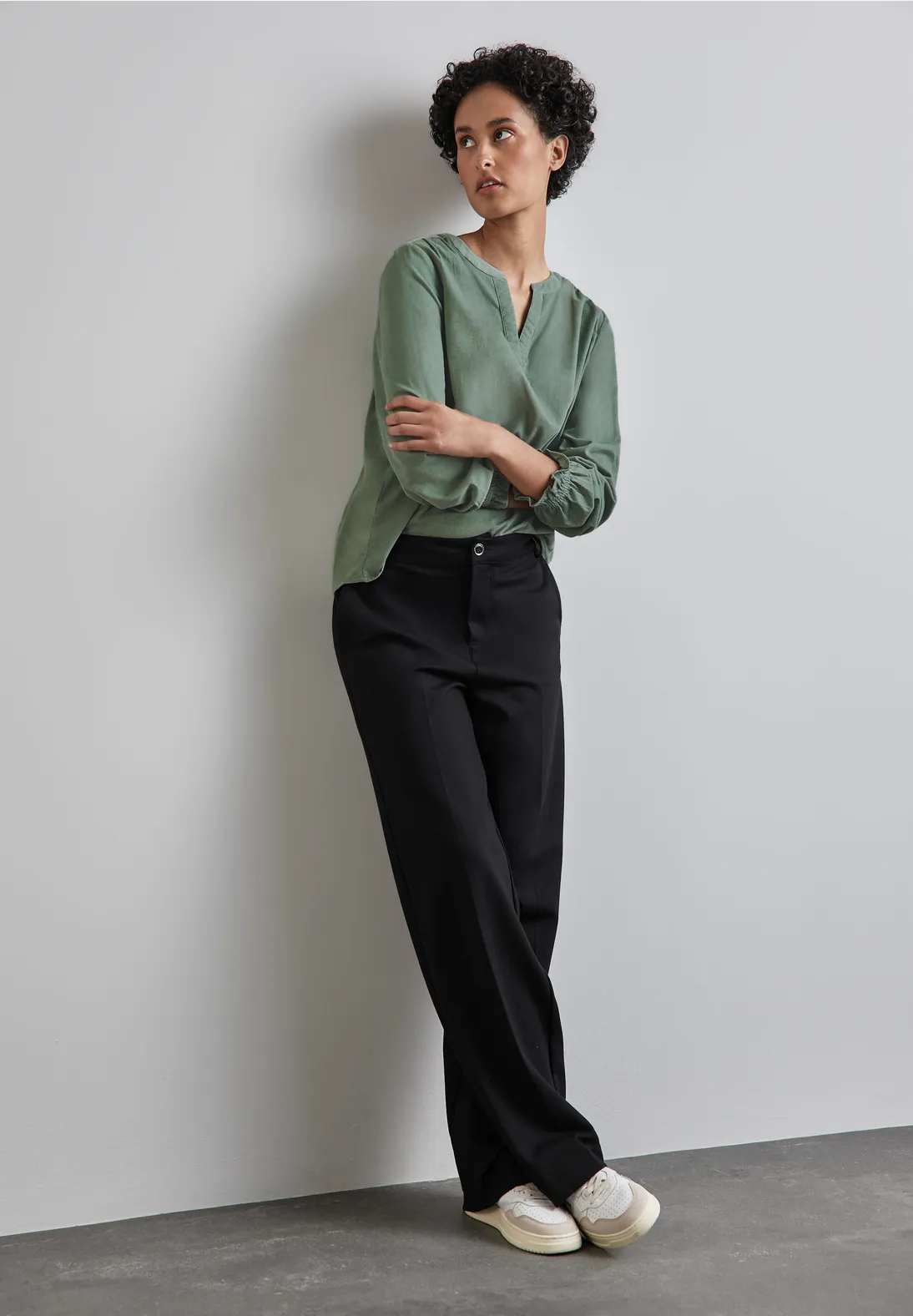 Street One Cord-Bluse