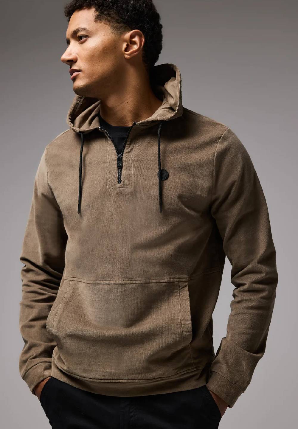 Street One Cord-Hoodie