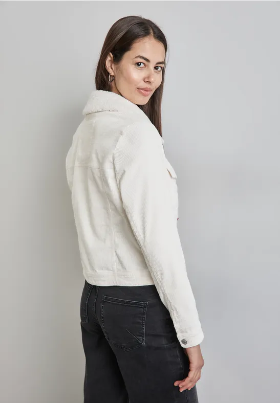 Street One Cord-Jacke Mit Teddy-Kragen