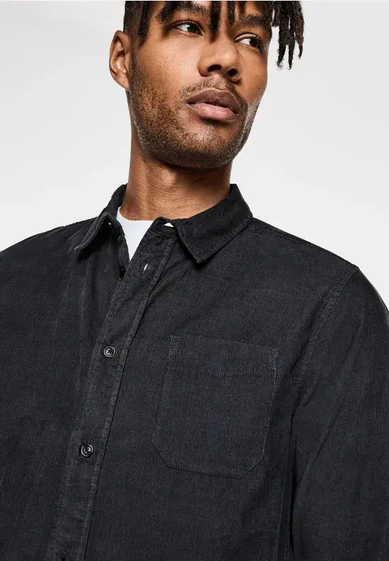 Street One Cordhemd Mit Knopfleiste