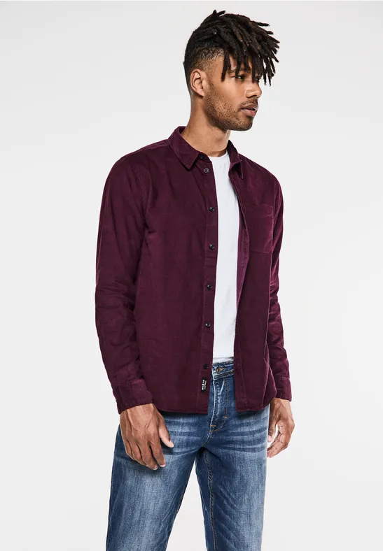 Street One Cordhemd Mit Knopfleiste
