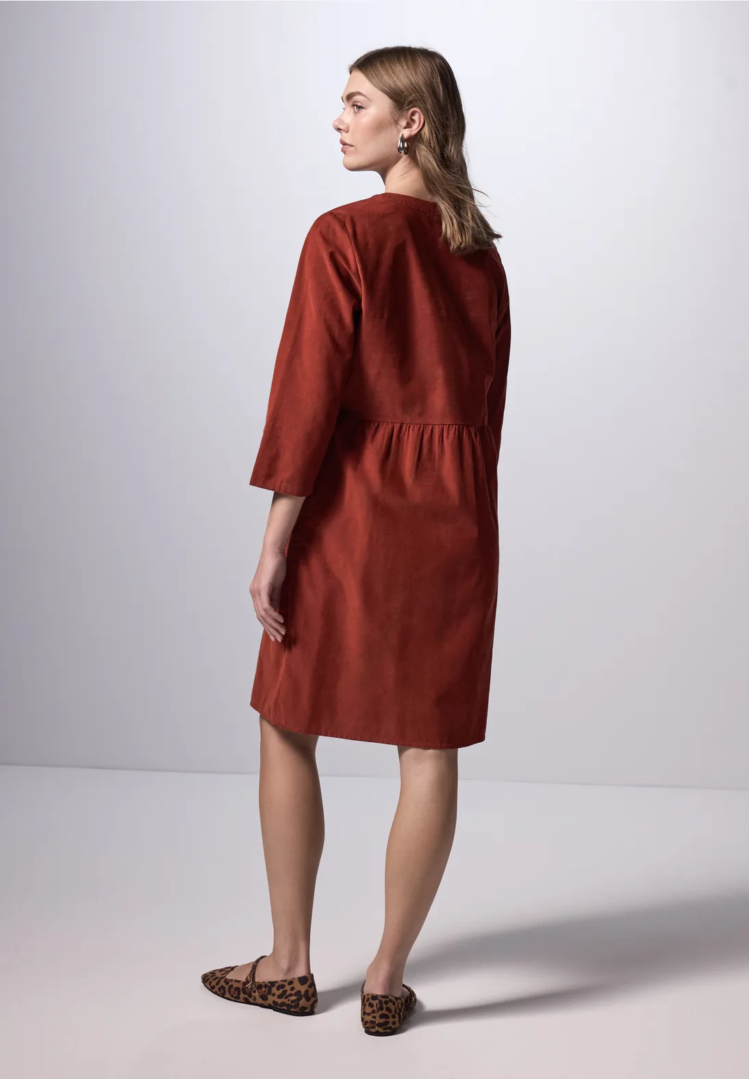 Street One Cordkleid Mit Volant