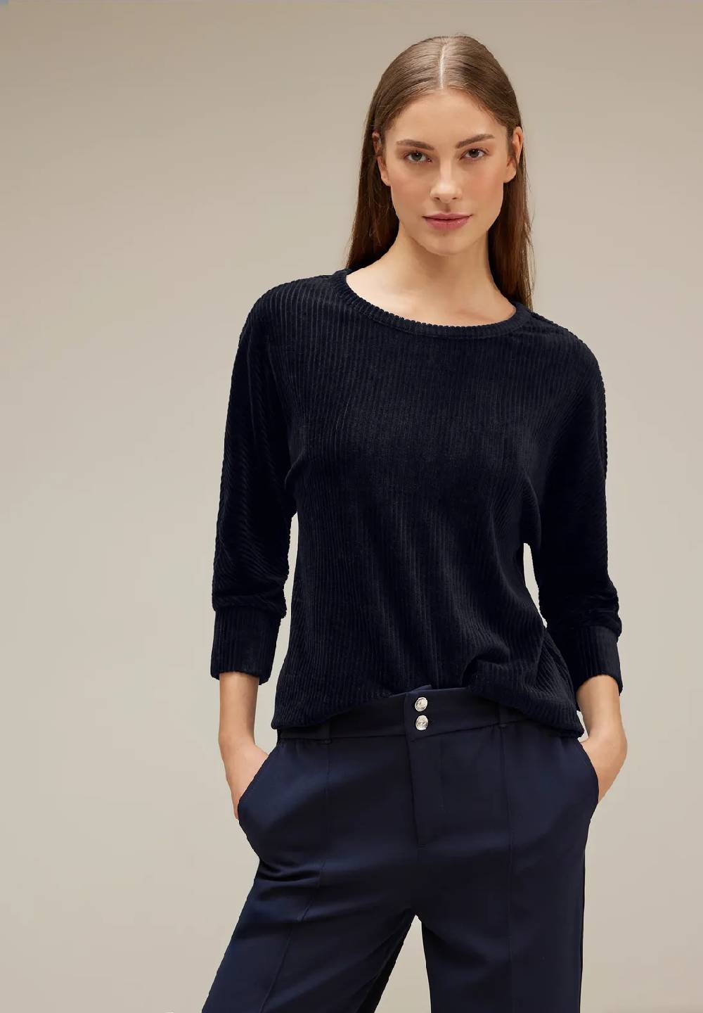 Street One Cordshirt mit 3/4 Arm - Style ELLEN