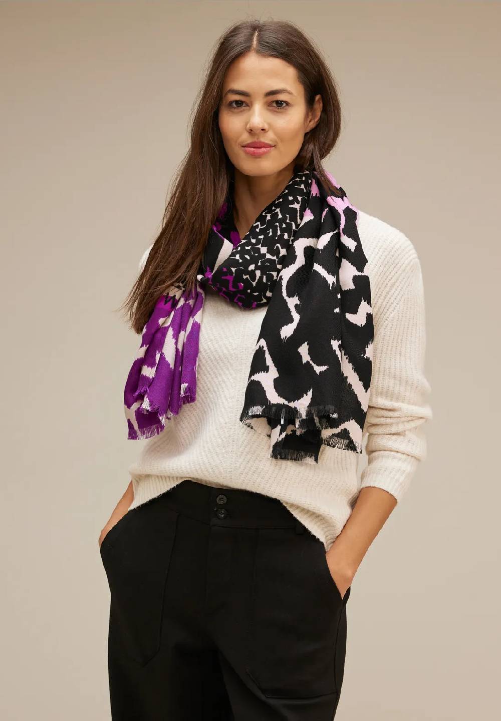 Street One Cosy Print Longschal