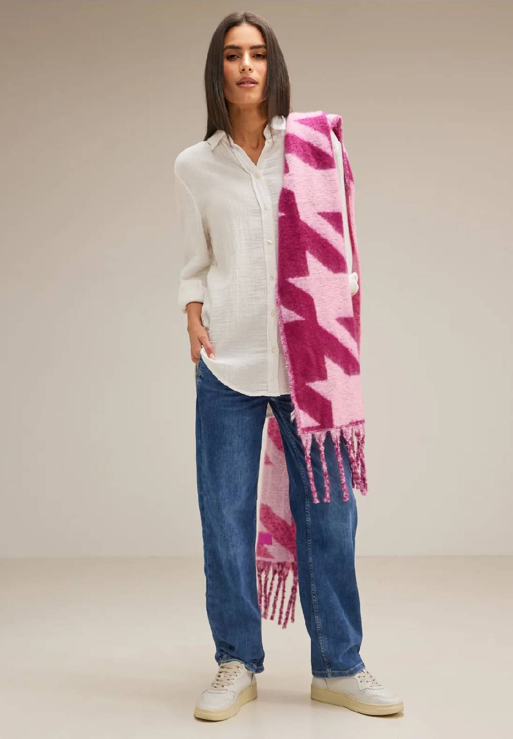 Street One Cosy Schal Mit Fransen