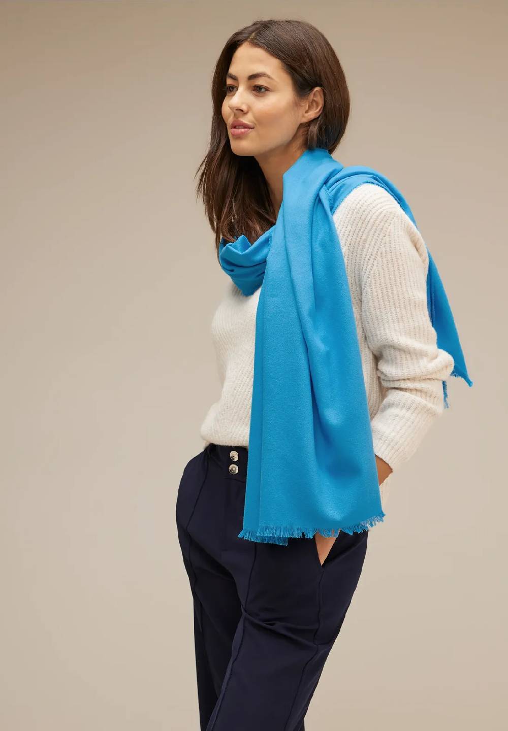Street One Cosy Schal mit Fransen