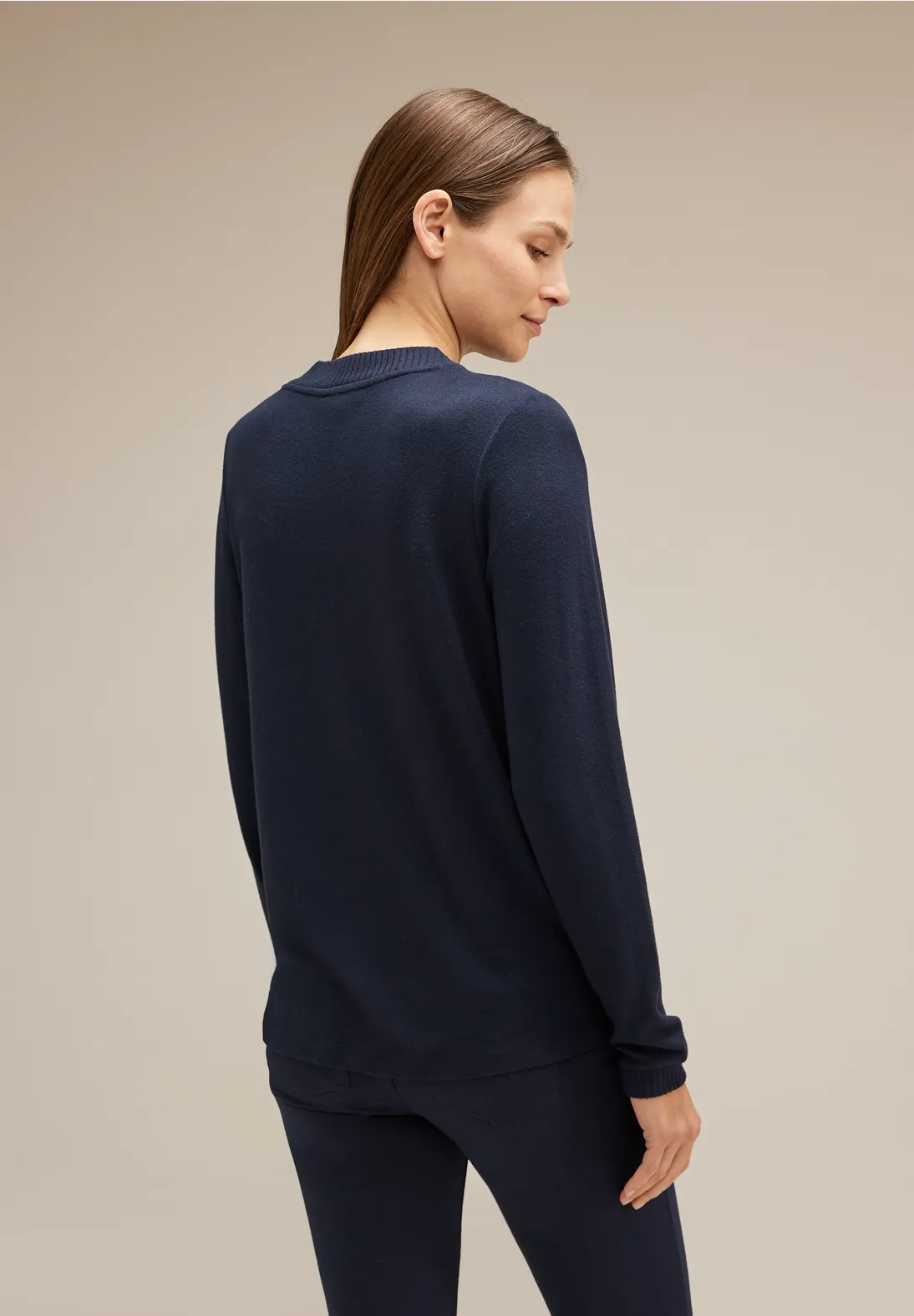 Street One Cosy Shirt Mit Stehkragen