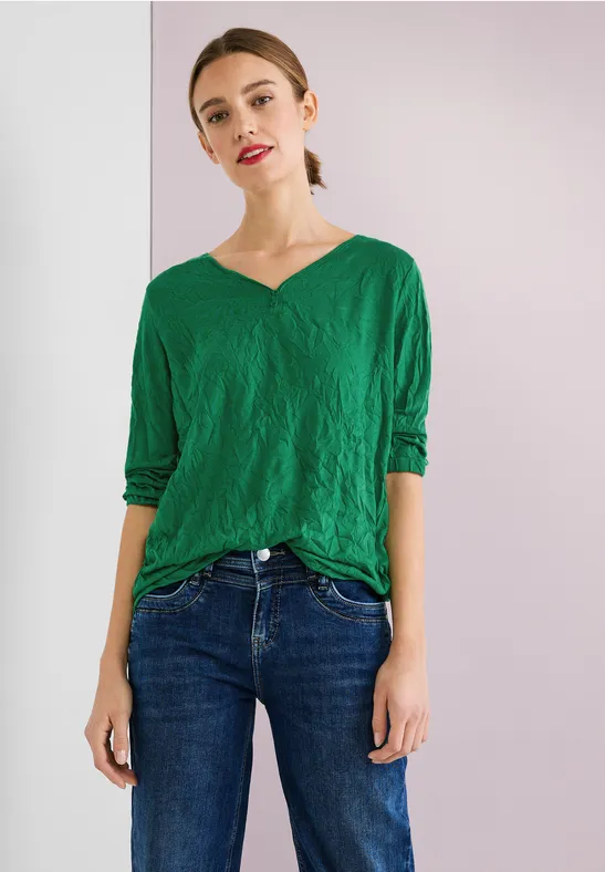 Street One Crash Shirt In Unifarbe