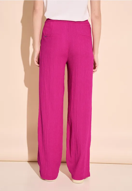 Street One Crinkle Wide Leg Hose