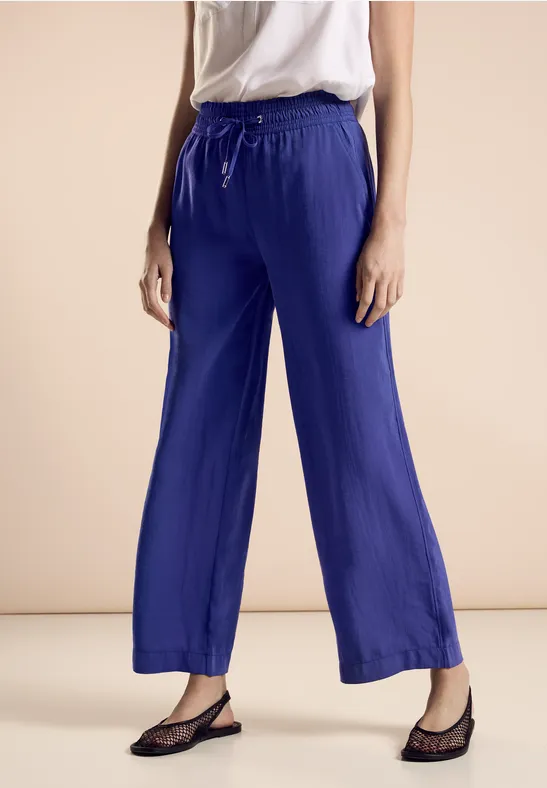 Street One Cupro Wide Leg Hose