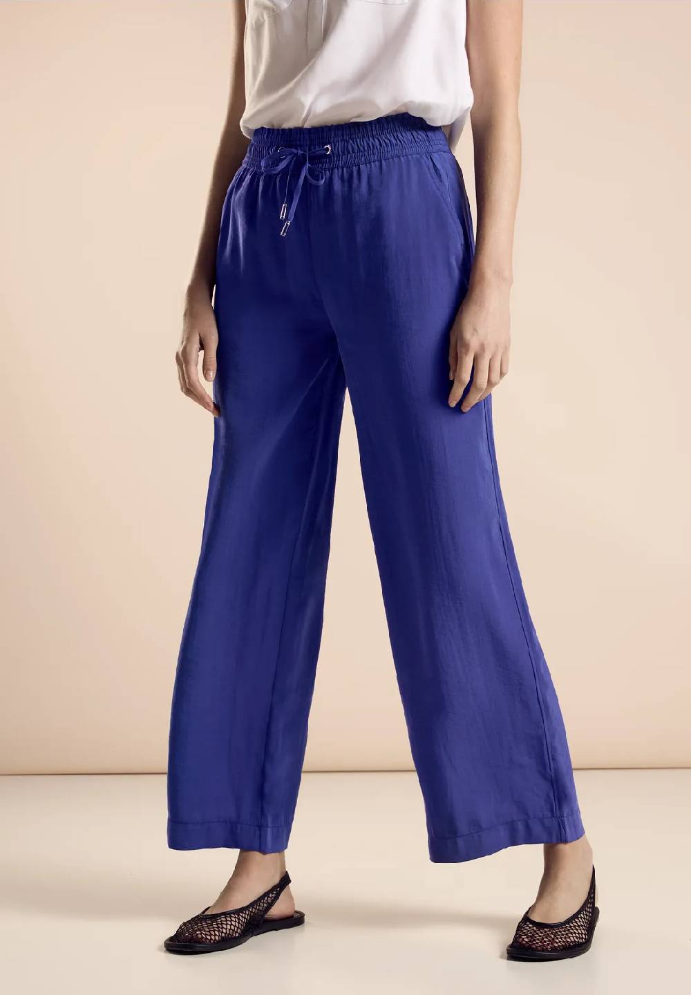 Street One Cupro Wide Leg Hose