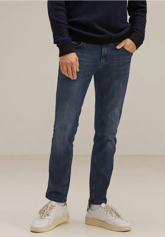 Street One Dunkelblaue Slim Fit Jeans - Style RACER