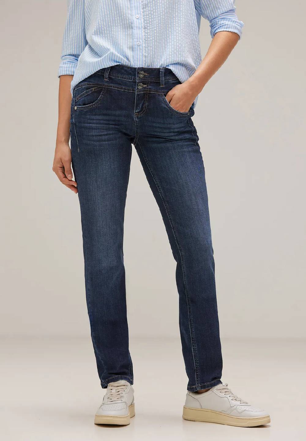 Street One Dunkle Casual Fit Jeans - Style JANE