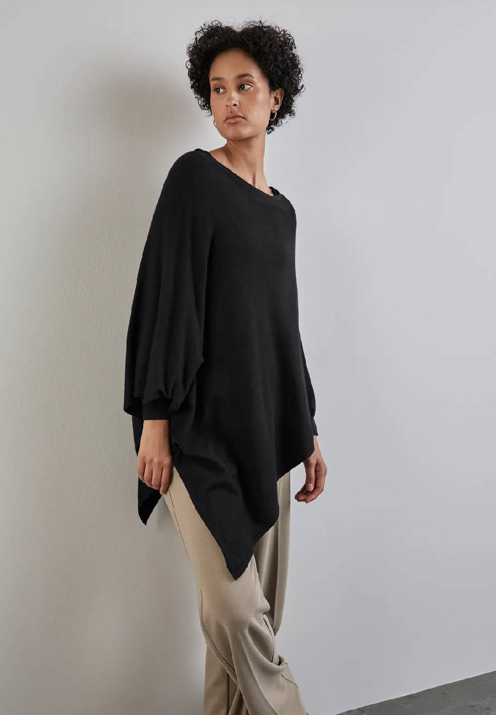 Street One Feinstrickponcho