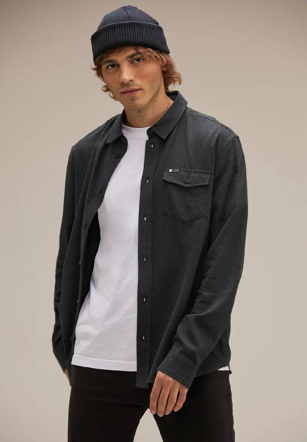 Street One Flanellhemd in Melange