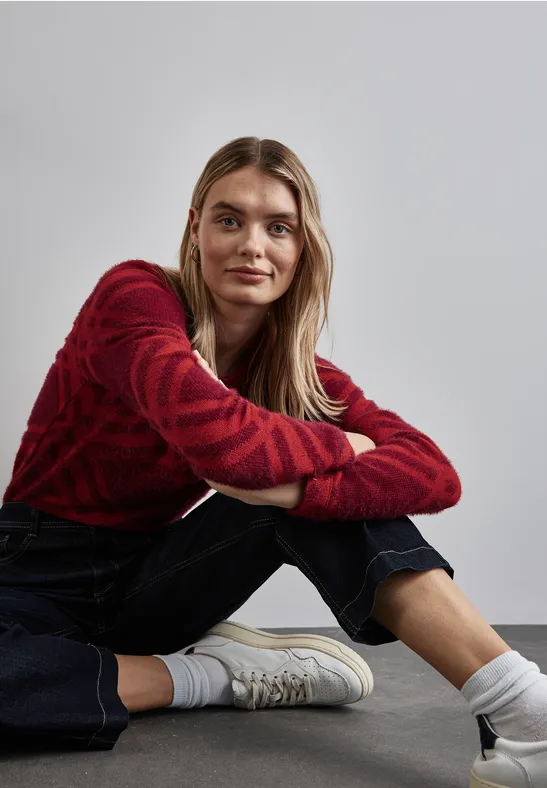 Street One Flauschiges Langarmshirt