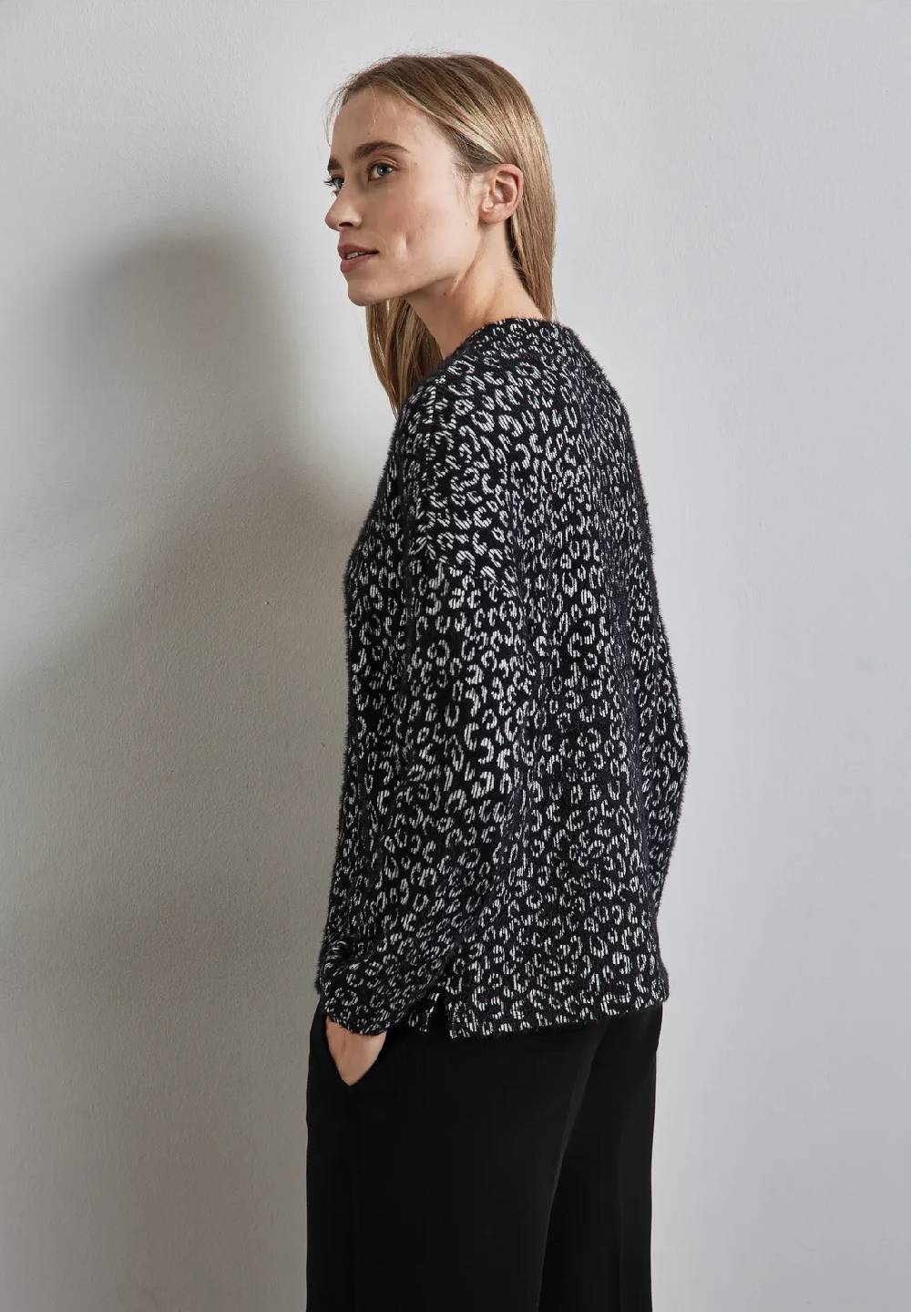 Street One Flauschiges Leo-Shirt