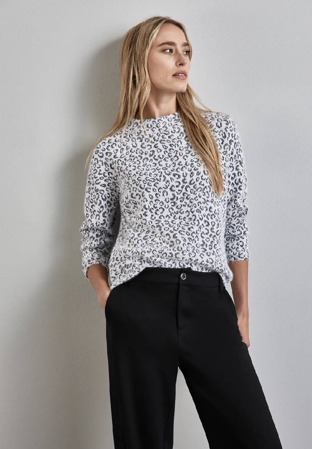 Street One Flauschiges Leo-Shirt