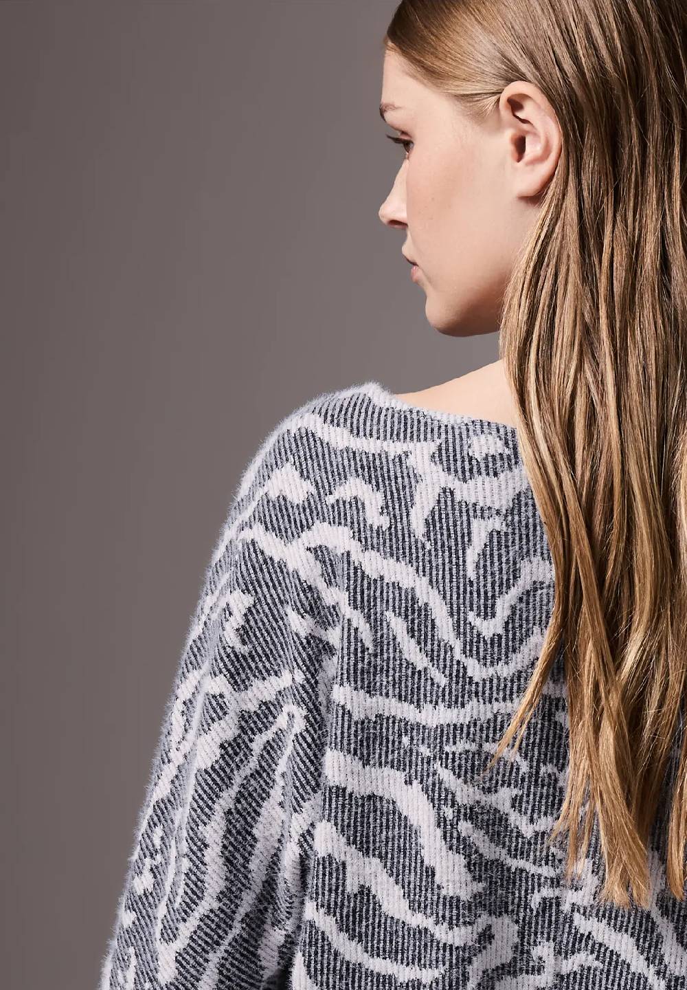 Street One Flauschiges Shirt Mit Muster