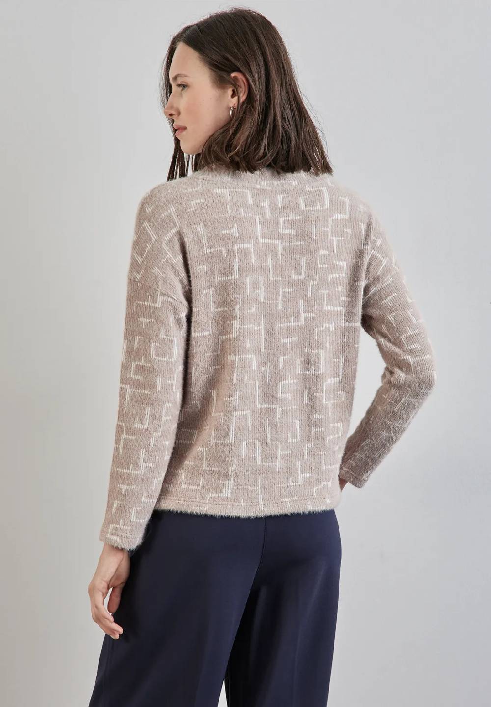 Street One Flauschiges Shirt Mit Print