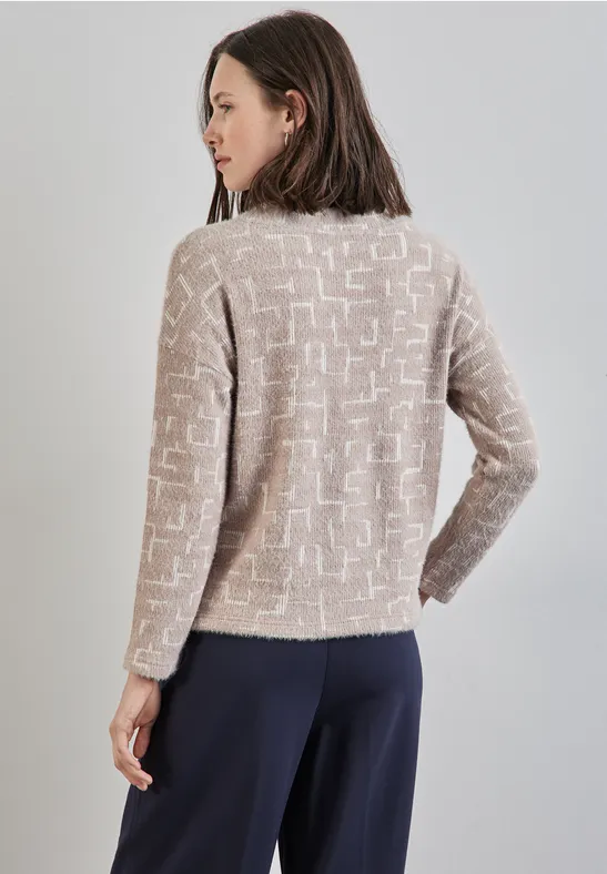 Street One Flauschiges Shirt Mit Print