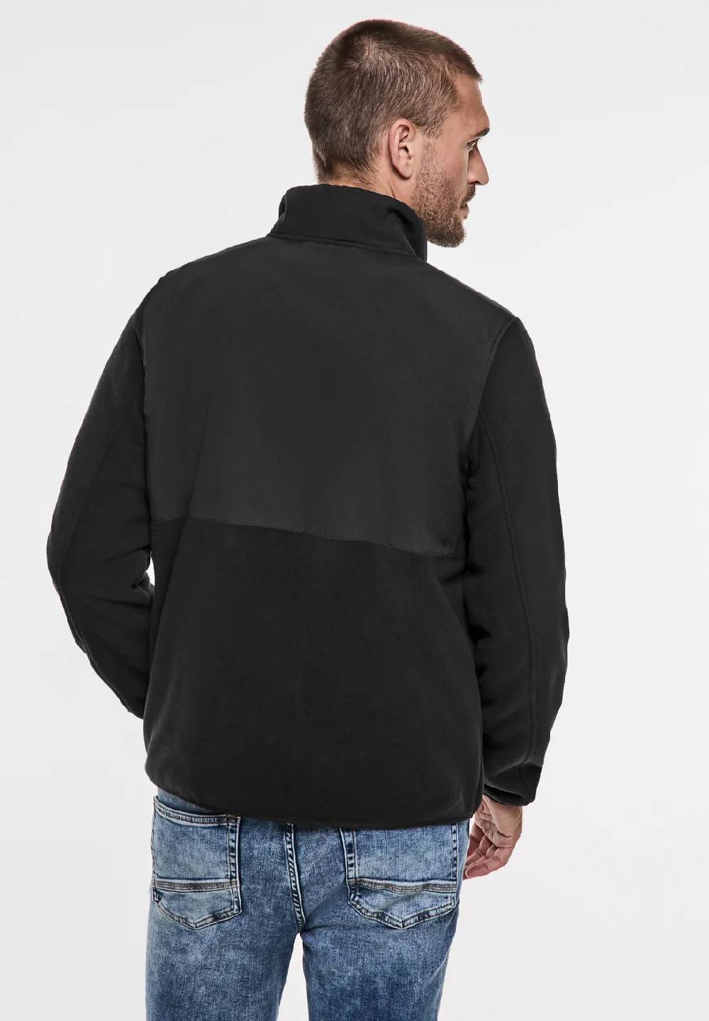 Street One Fleecejacke Im Materialmix