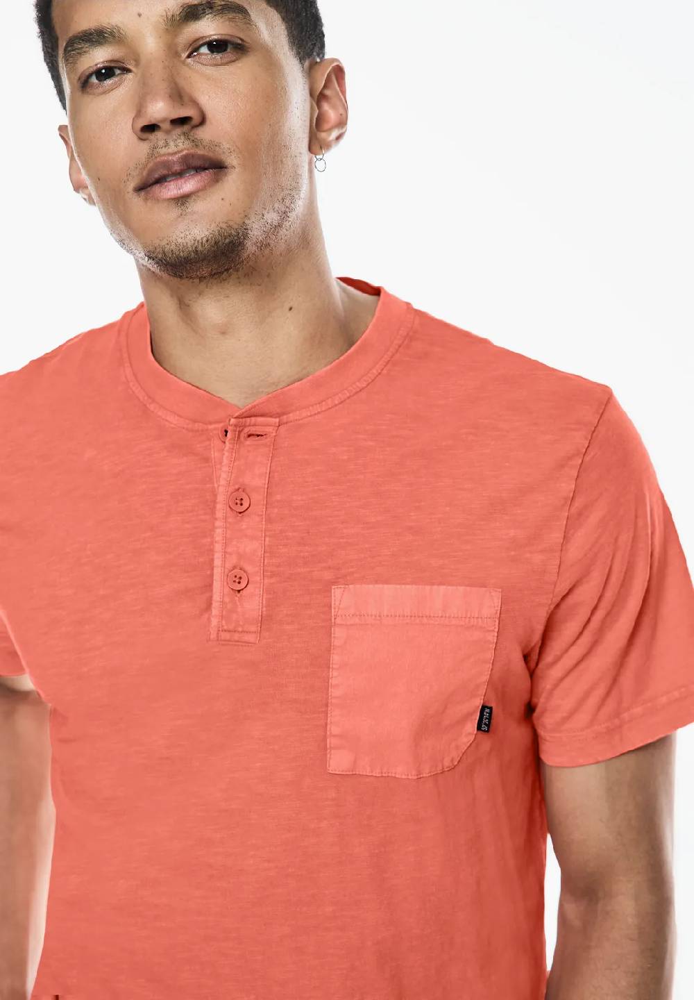 Street One Garment dye Henley Shirt