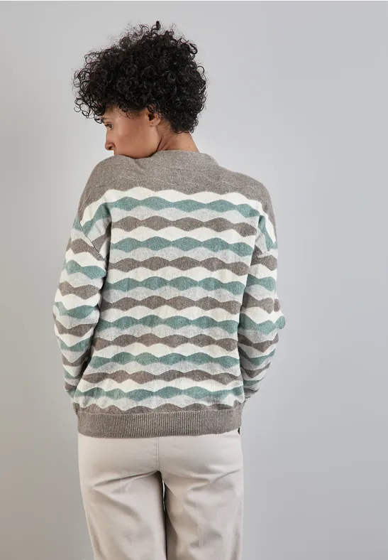 Street One Gemusterter Pullover