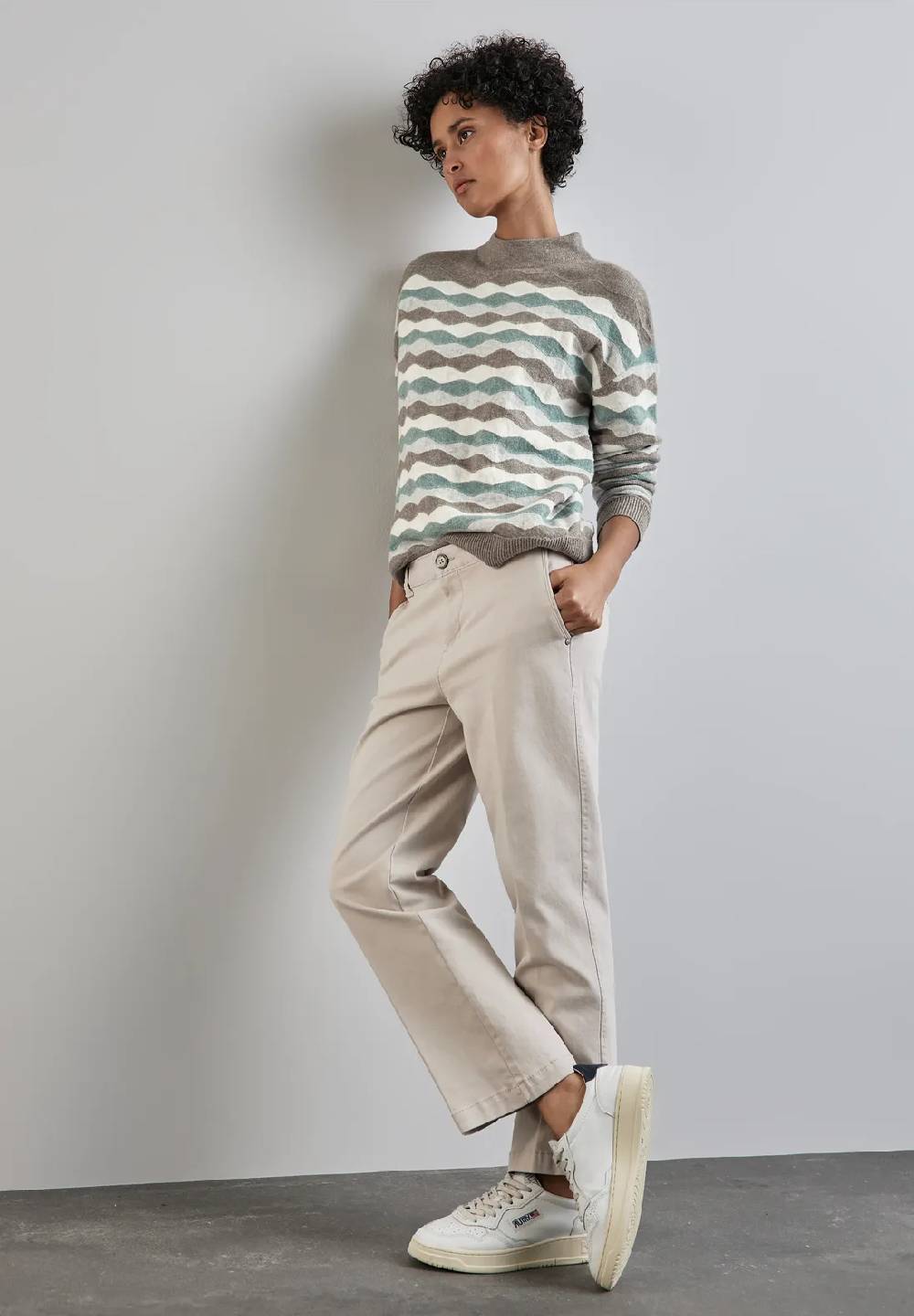 Street One Gemusterter Pullover