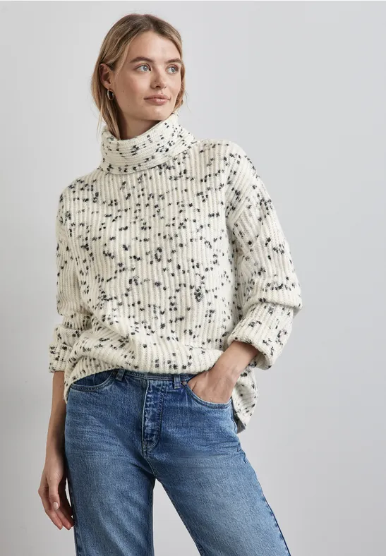 Street One Gemusterter Strickpullover