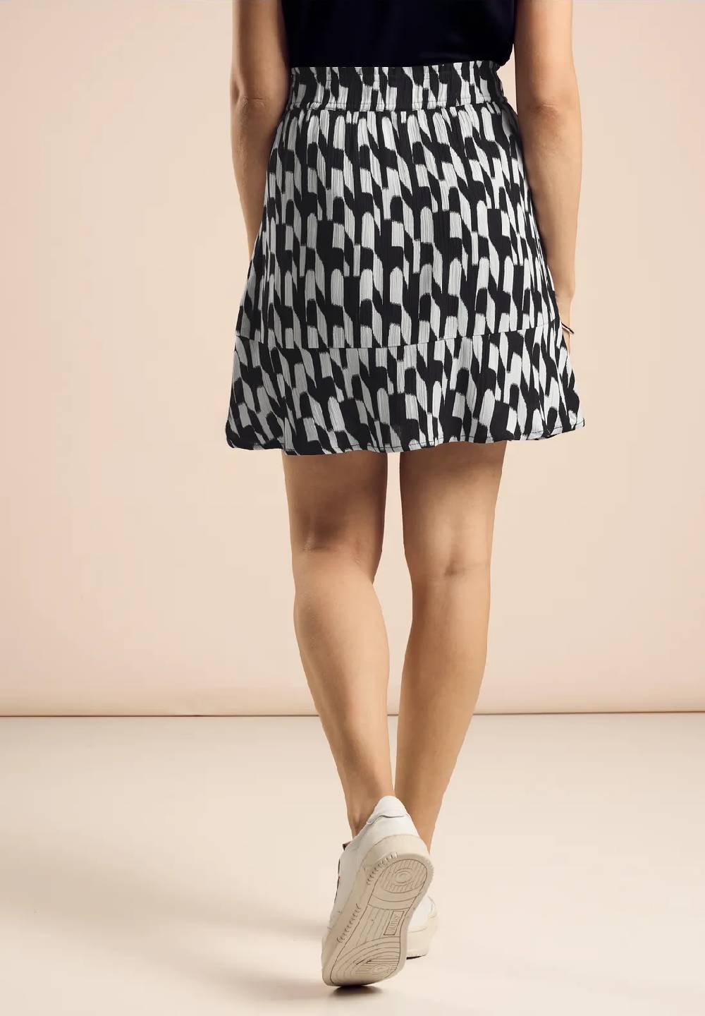 Street One Gemusterter Volant-Skort