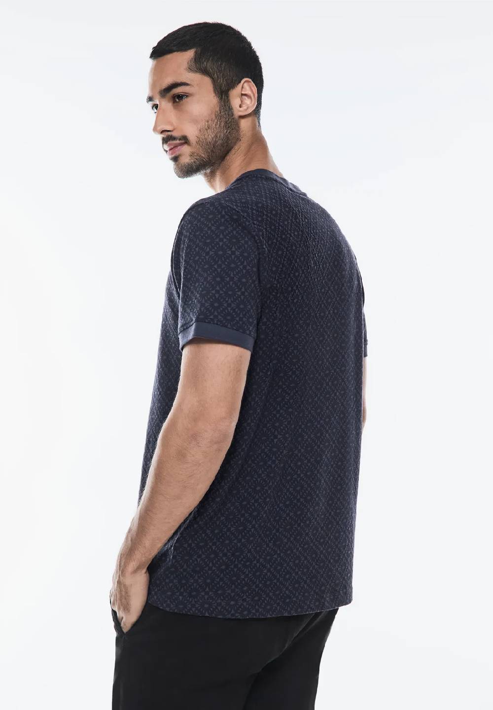 Street One Gemustertes Henley T-Shirt