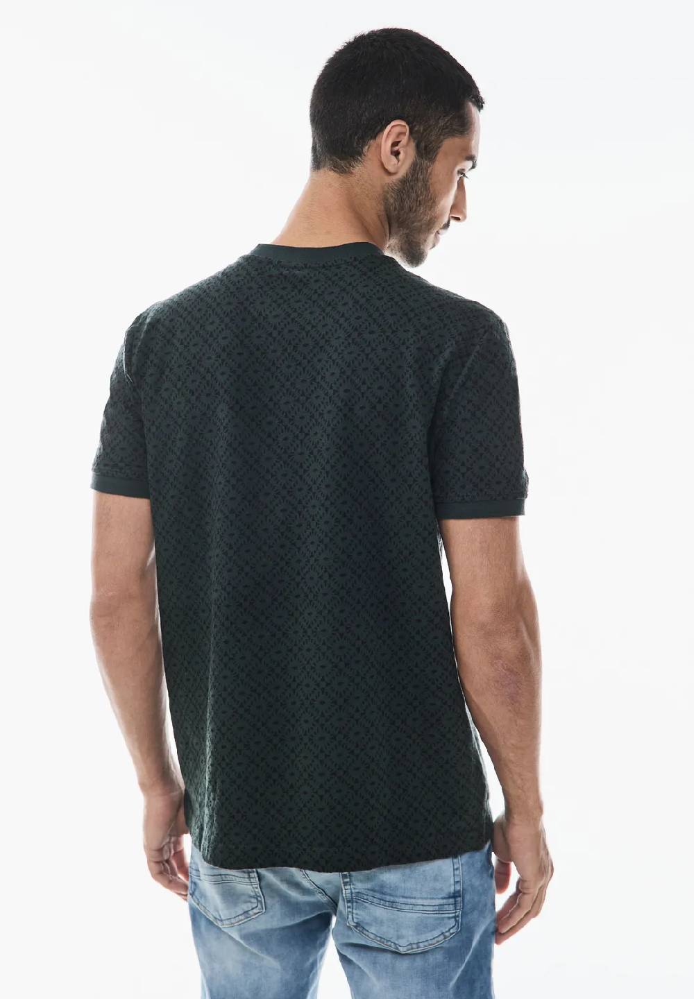 Street One Gemustertes Henley T-Shirt