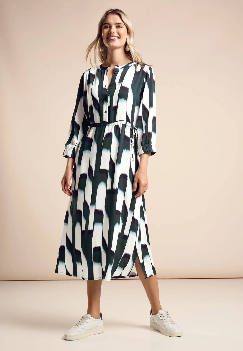 Street One Gemustertes Midi-Kleid