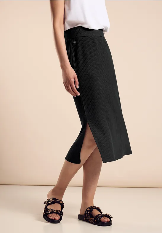 Street One Gerippter Midi-Rock - Style PEPICA