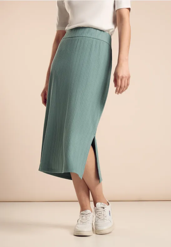 Street One Gerippter Midi-Rock - Style PEPICA