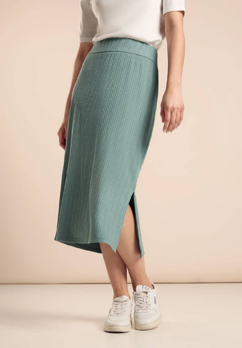 Street One Gerippter Midi-Rock - Style PEPICA