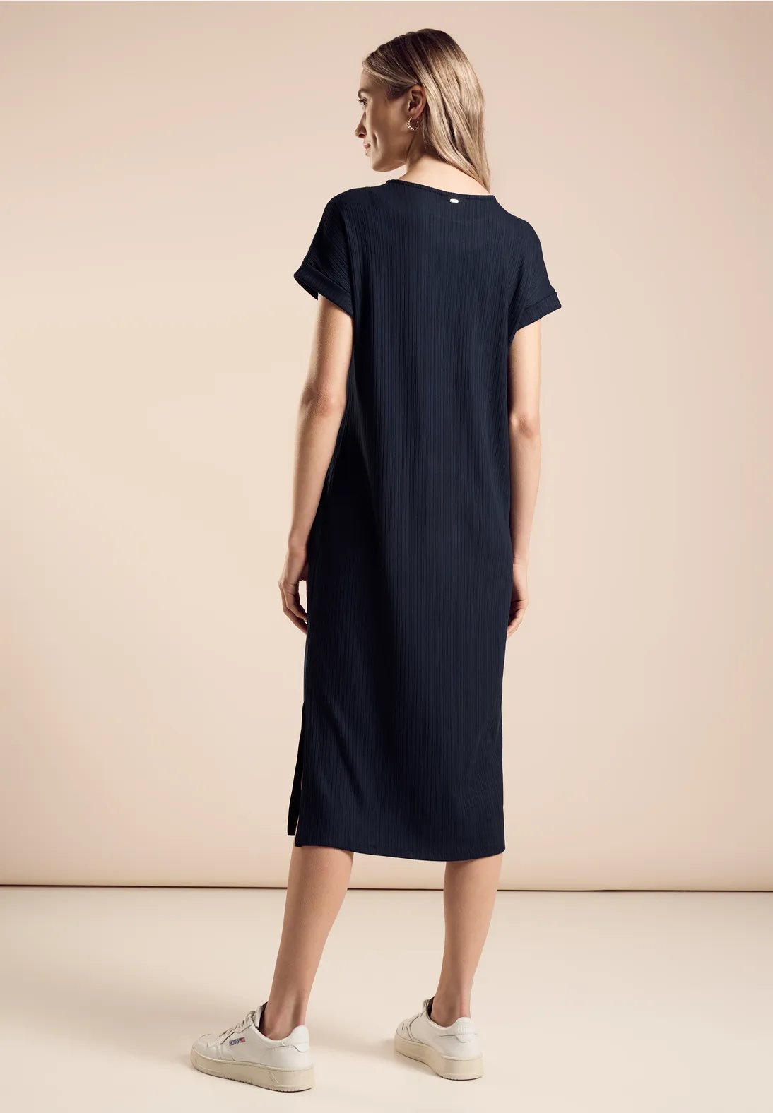 Street One Geripptes Jersey-Kleid