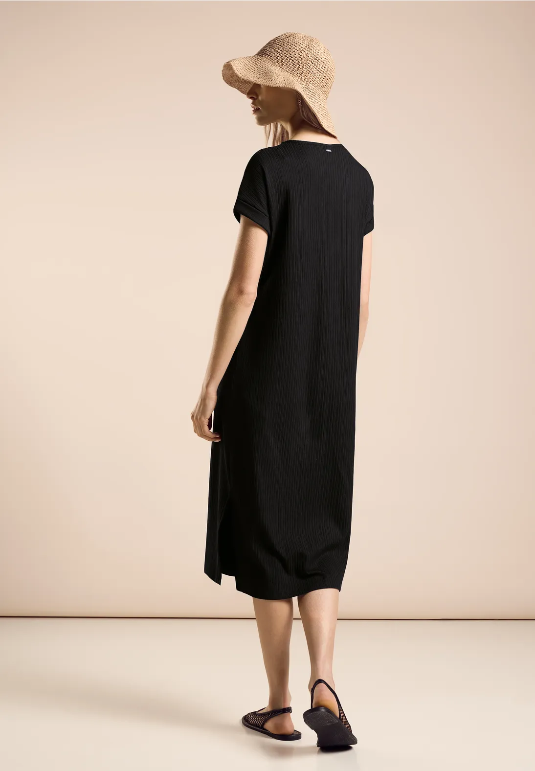 Street One Geripptes Jersey-Kleid