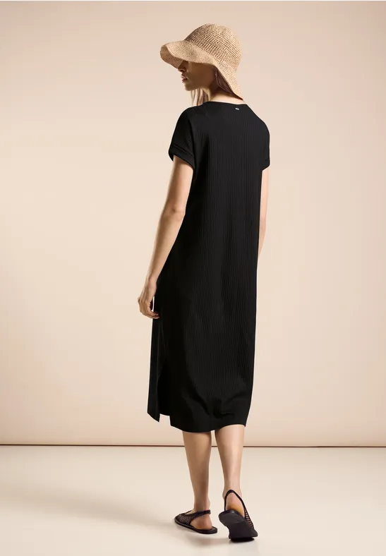 Street One Geripptes Jersey-Kleid