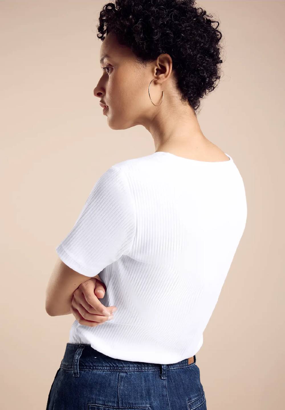 Street One Geripptes T-Shirt