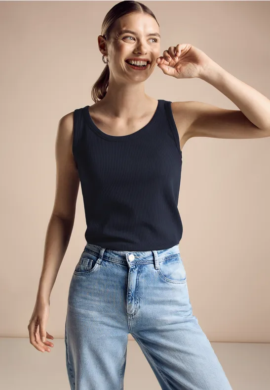 Street One Geripptes Top