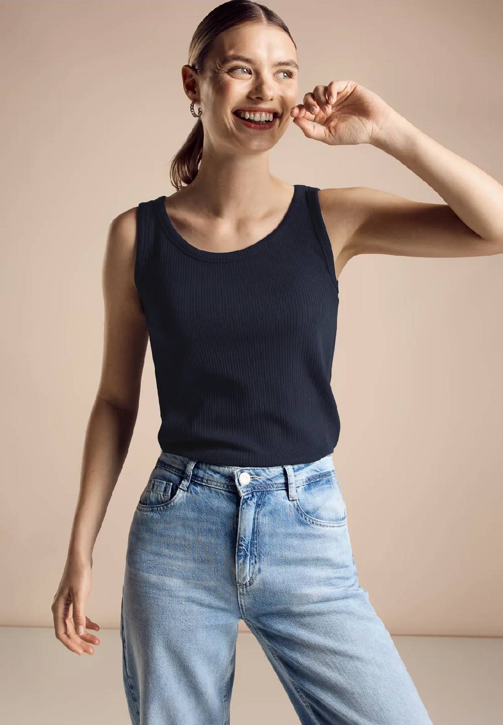 Street One Geripptes Top