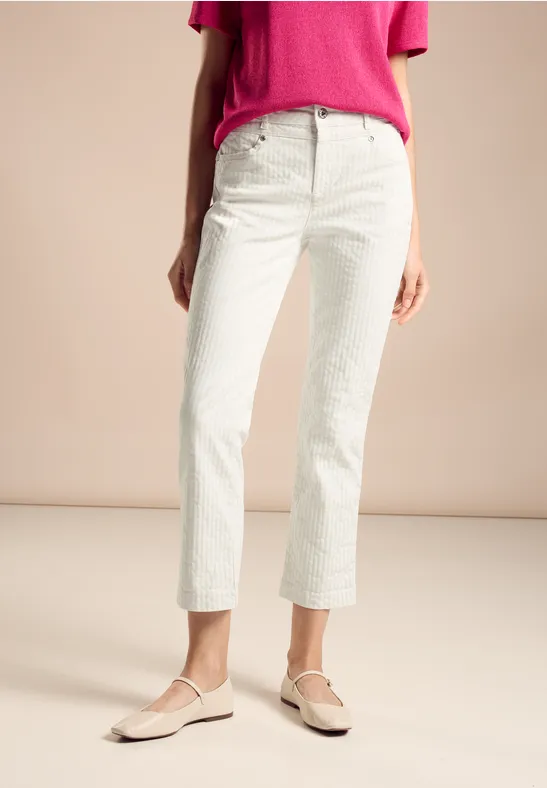 Street One Gestreifte Casual Fit Hose - Style YULIUS